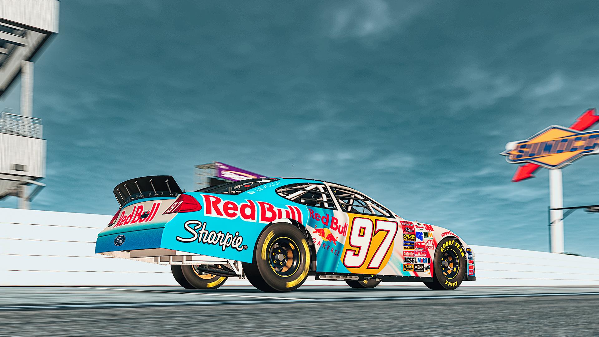 Preview of Kurt Busch 2003 Red Bull - Sharpie concept livery (custom number #97) by Issam Er-Rabhi