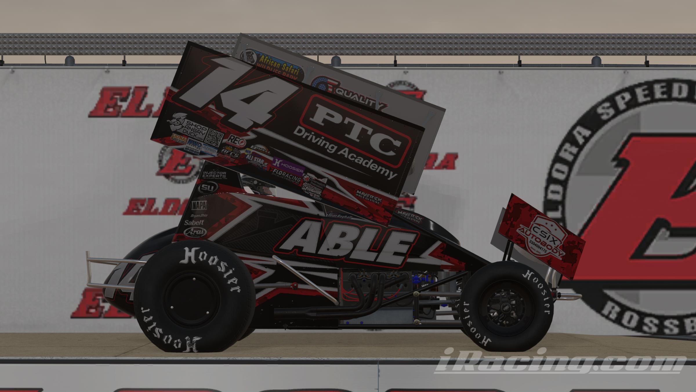 Preview of 2025 Sean Rayhall #14 ASCoC Ohio Sprint Week No Num by Mathew Kiechle