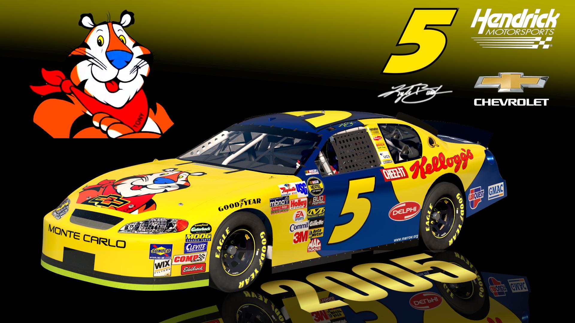 Preview of (SS) 2005 #5 Kyle Busch Kelloggs v2 Chevrolet Monte Carlo by Christian Budd