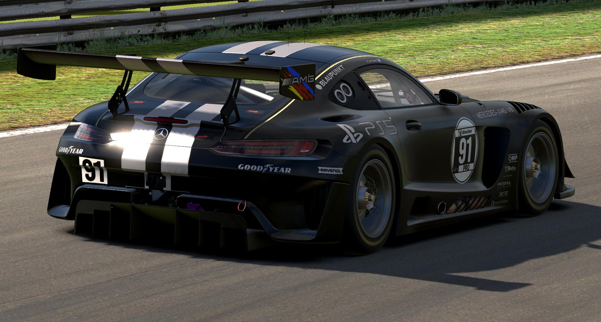Preview of #91 Playstation 5 "Viper" Black / Metallic Silver AMG GT3 by Abigail von Exner