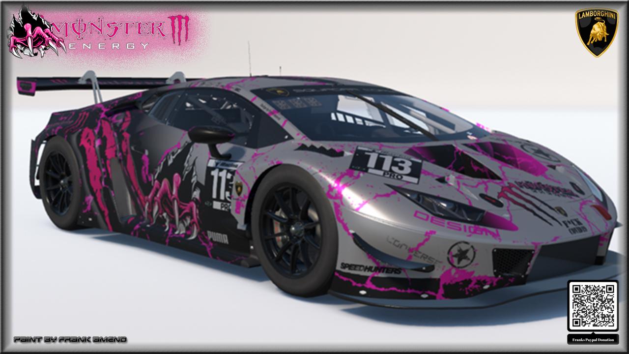 Preview of The Pink Monster Lamborghini EVO GT3 by Frank Amend