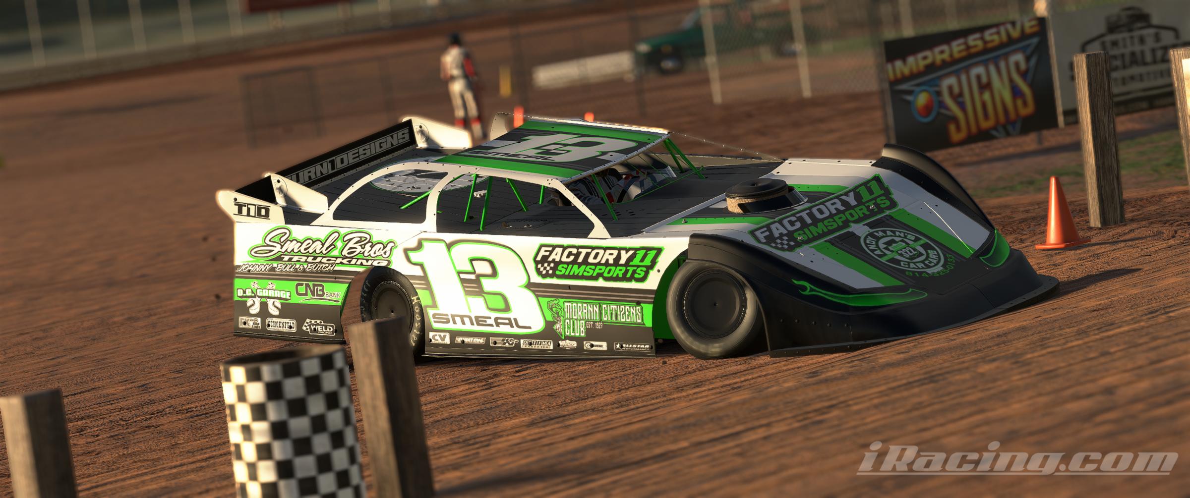 Preview of Jon "The Real Deal" Smeal Factory 11 Smeal Bros Trucking #13 Dirt Late Model  by Jon Gutekunst
