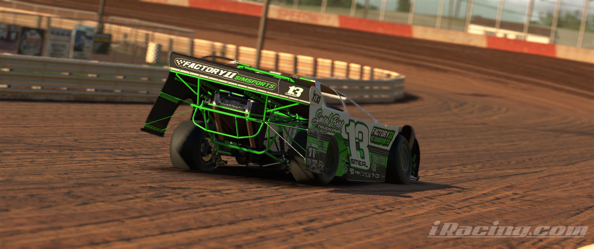 Preview of Jon "The Real Deal" Smeal Factory 11 Smeal Bros Trucking #13 Dirt Late Model  by Jon Gutekunst