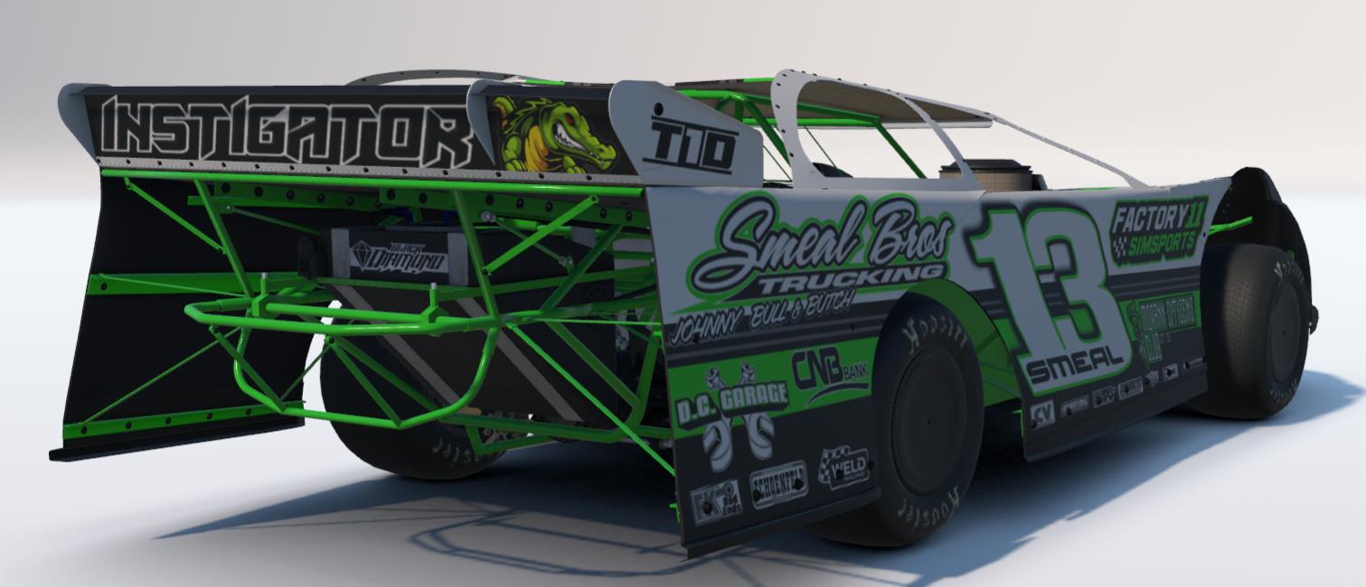 Preview of Jon "The Real Deal" Smeal Factory 11 Smeal Bros Trucking LEAGUE LOGOS #13 Dirt Late Model by Jon Gutekunst