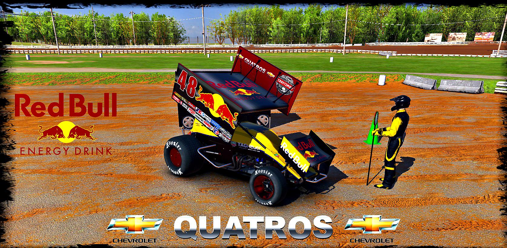 Preview of Red Bull Dirt Sprint Car Custom Paint Scheme by Jose M.