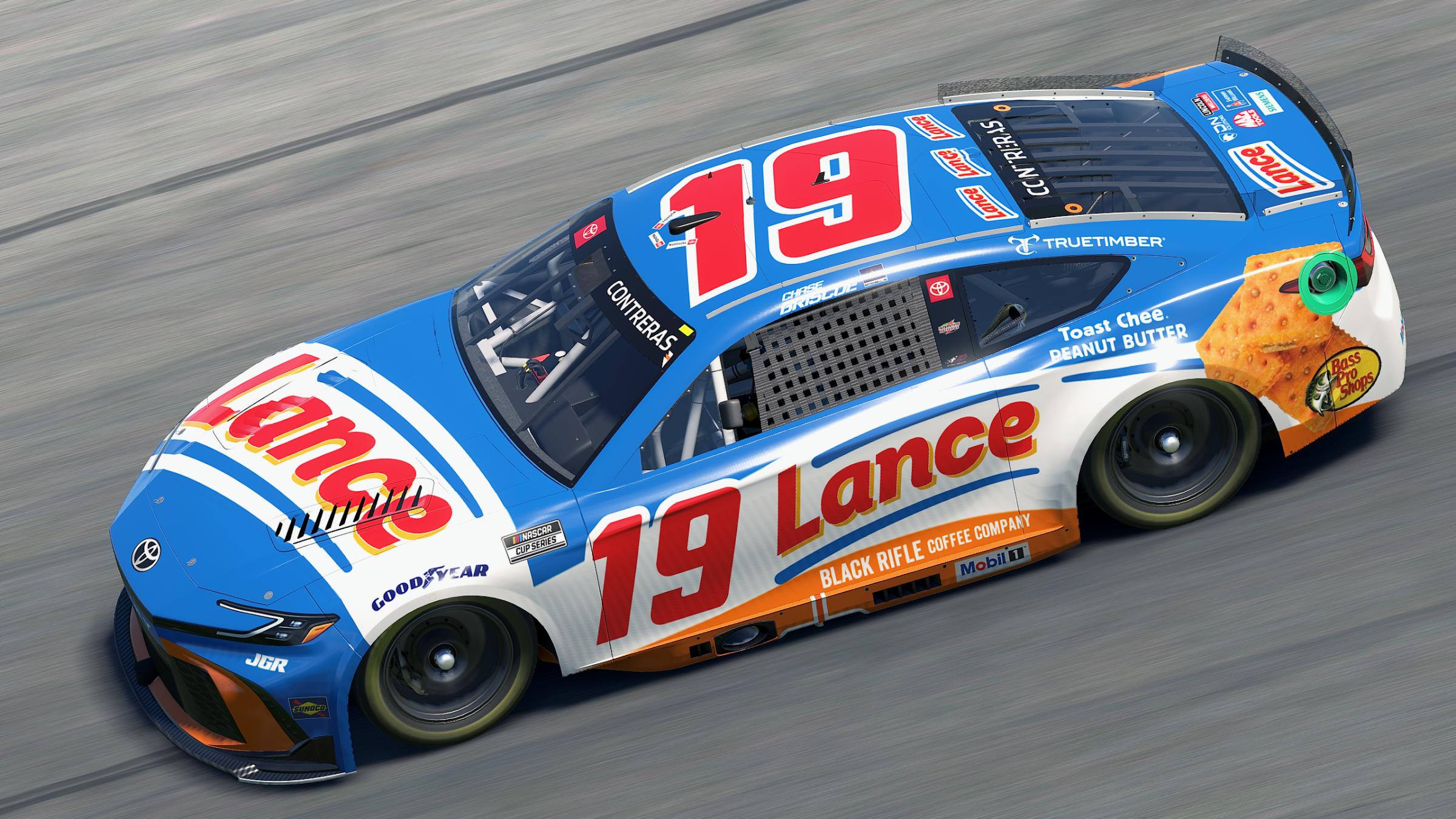 Preview of Chase Briscoe 2025 Lance (Fictional) Cup Camry (Custom Numbers) by Aledam Contreras