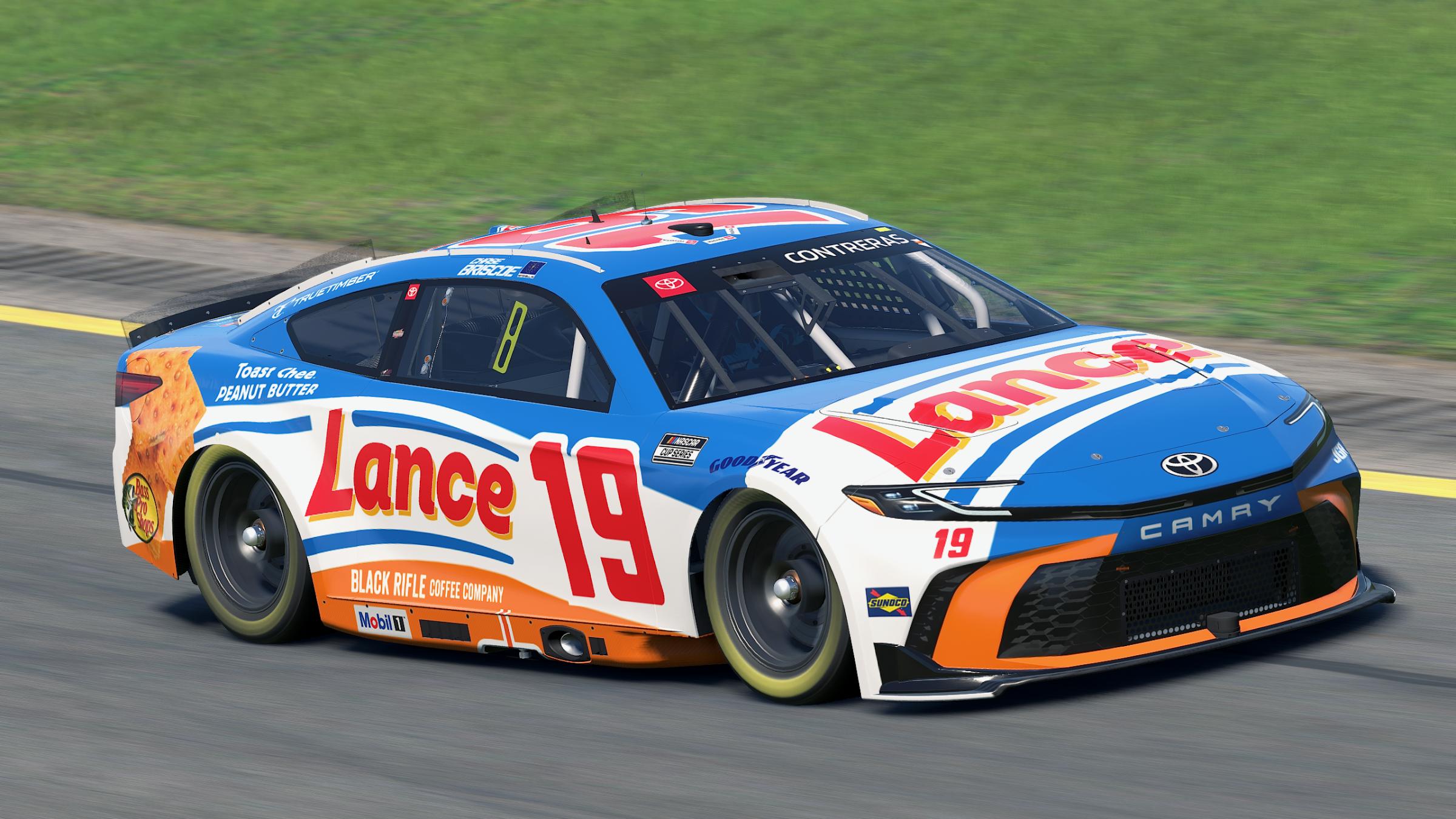 Preview of Chase Briscoe 2025 Lance (Fictional) Cup Camry (Custom Numbers) by Aledam Contreras