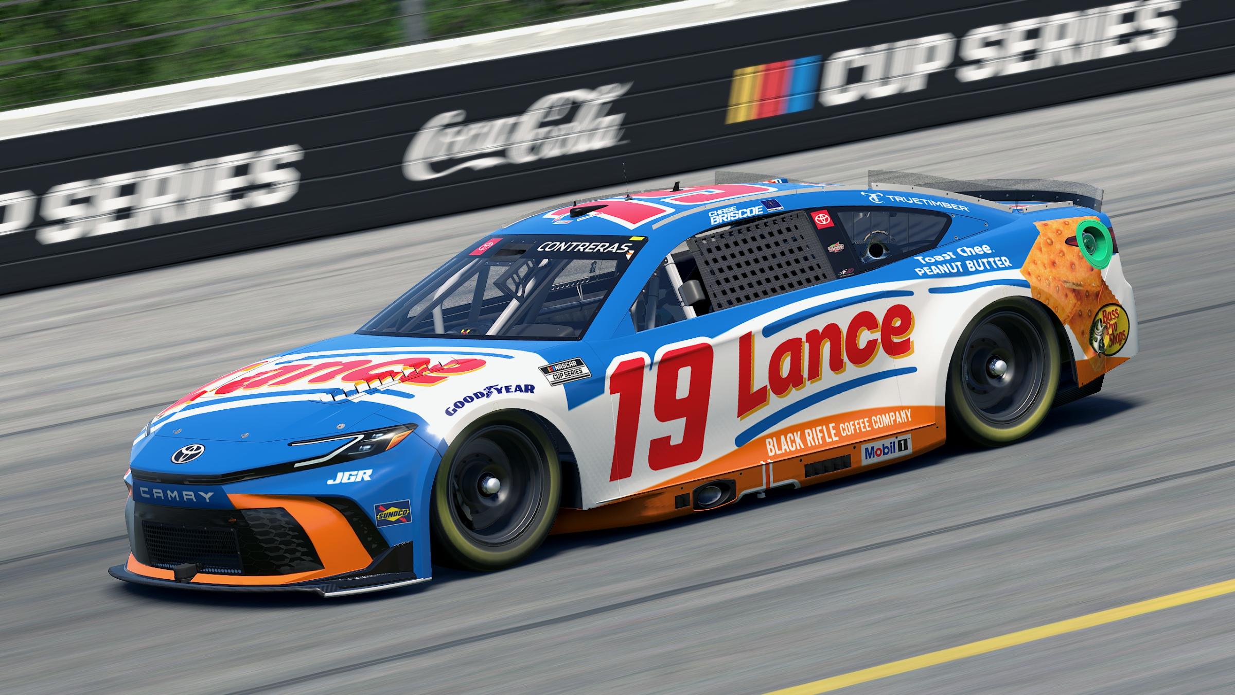 Preview of Chase Briscoe 2025 Lance (Fictional) Cup Camry (Custom Numbers) by Aledam Contreras