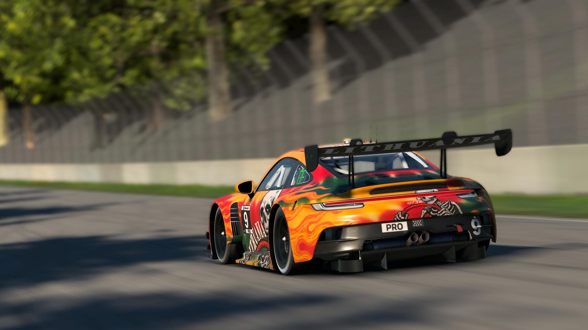 Preview of Porsche 911 GT3 R Lithuania Tie-Die Skeleton Livery by Ignas V.