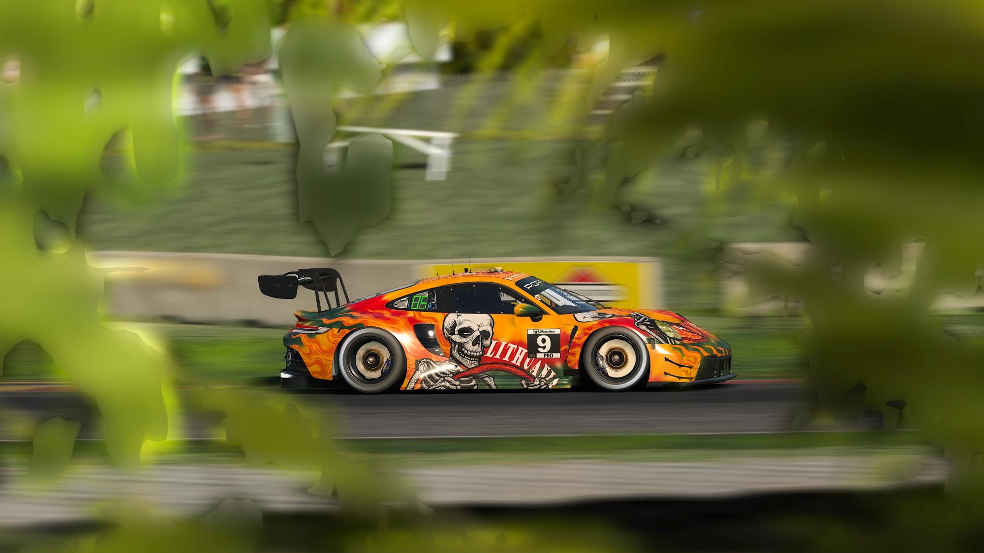 Preview of Porsche 911 GT3 R Lithuania Tie-Die Skeleton Livery by Ignas V.
