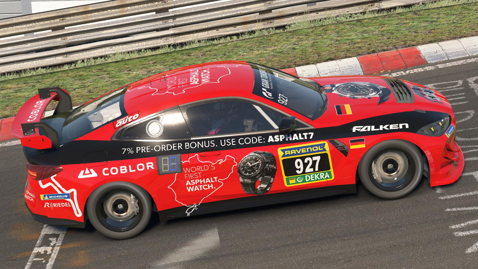 Preview of Coblor Nürburgring Asphalt Watch Red BMW M4 G82 GT4 Evo by Jasper De Jong