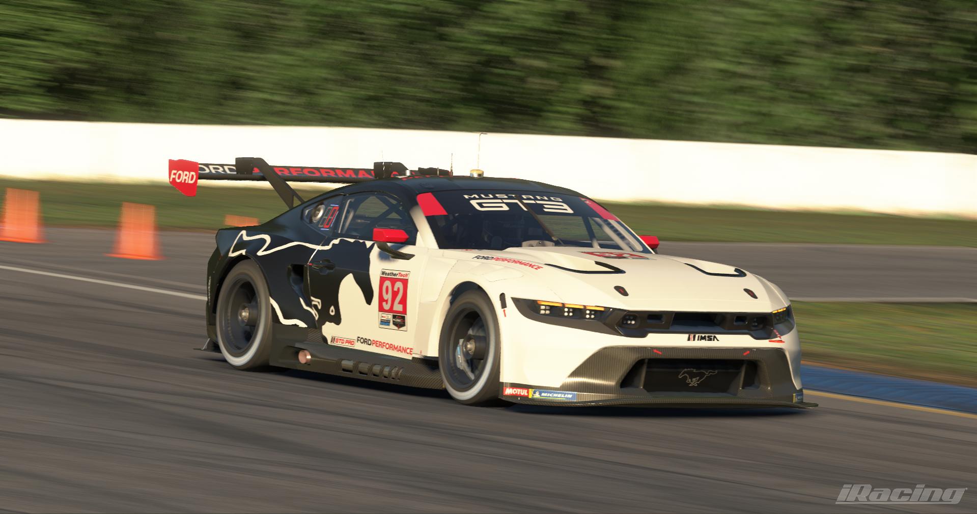 Preview of FP White & Black IMSA Mustang GTD PRO by Connor W Murphy