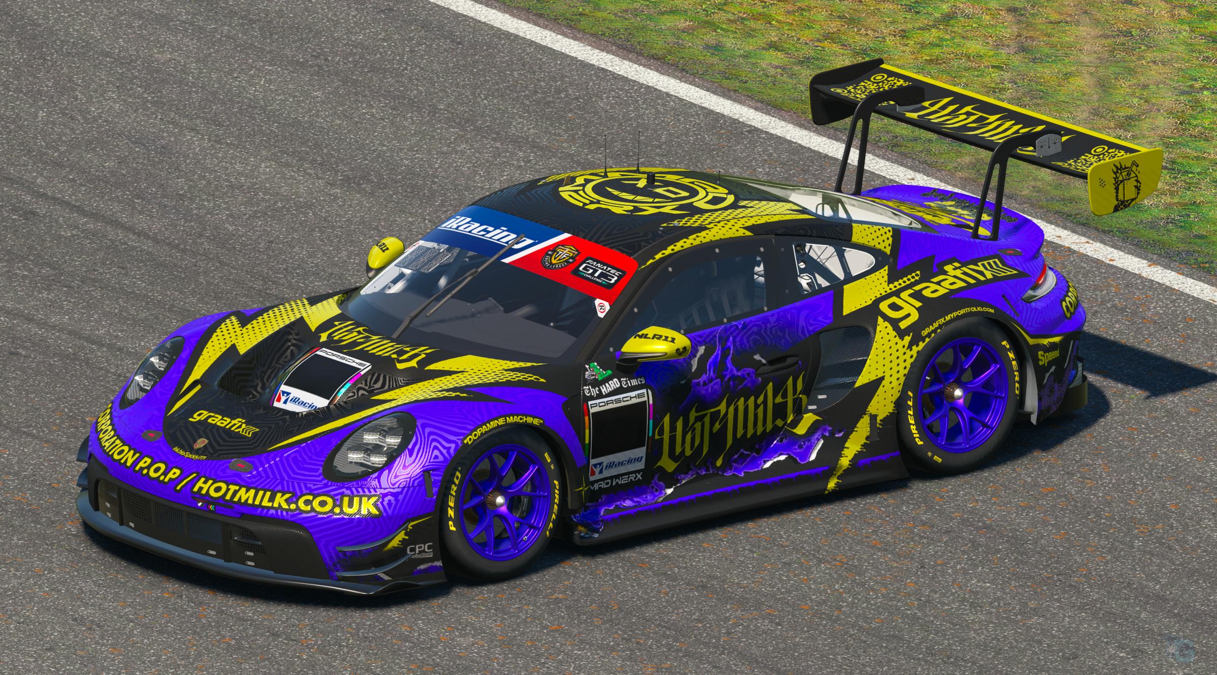 Preview of MAD WERX - Sim Stamped #s - Graafix / Hot Milk / The Hard Times 2025 Team Colors (3.0) by Tyler J G.