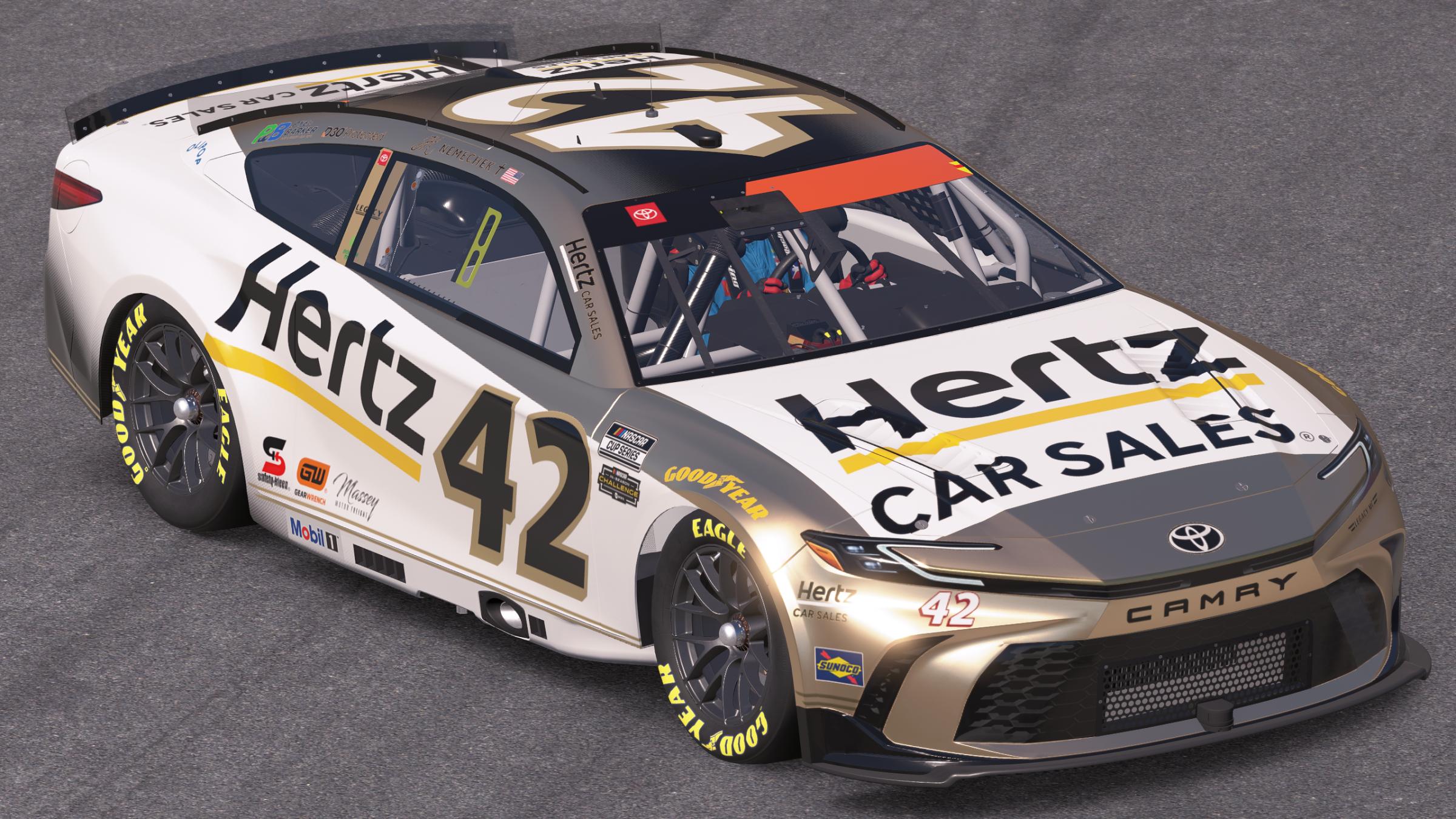 Preview of John Hunter Nemechek Legacy Motor Club Hertz Car Sales by Mick J.
