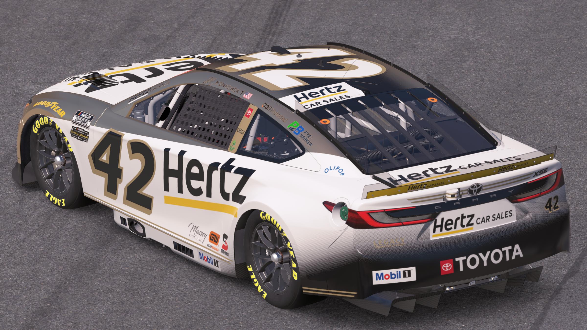 Preview of John Hunter Nemechek Legacy Motor Club Hertz Car Sales by Mick J.