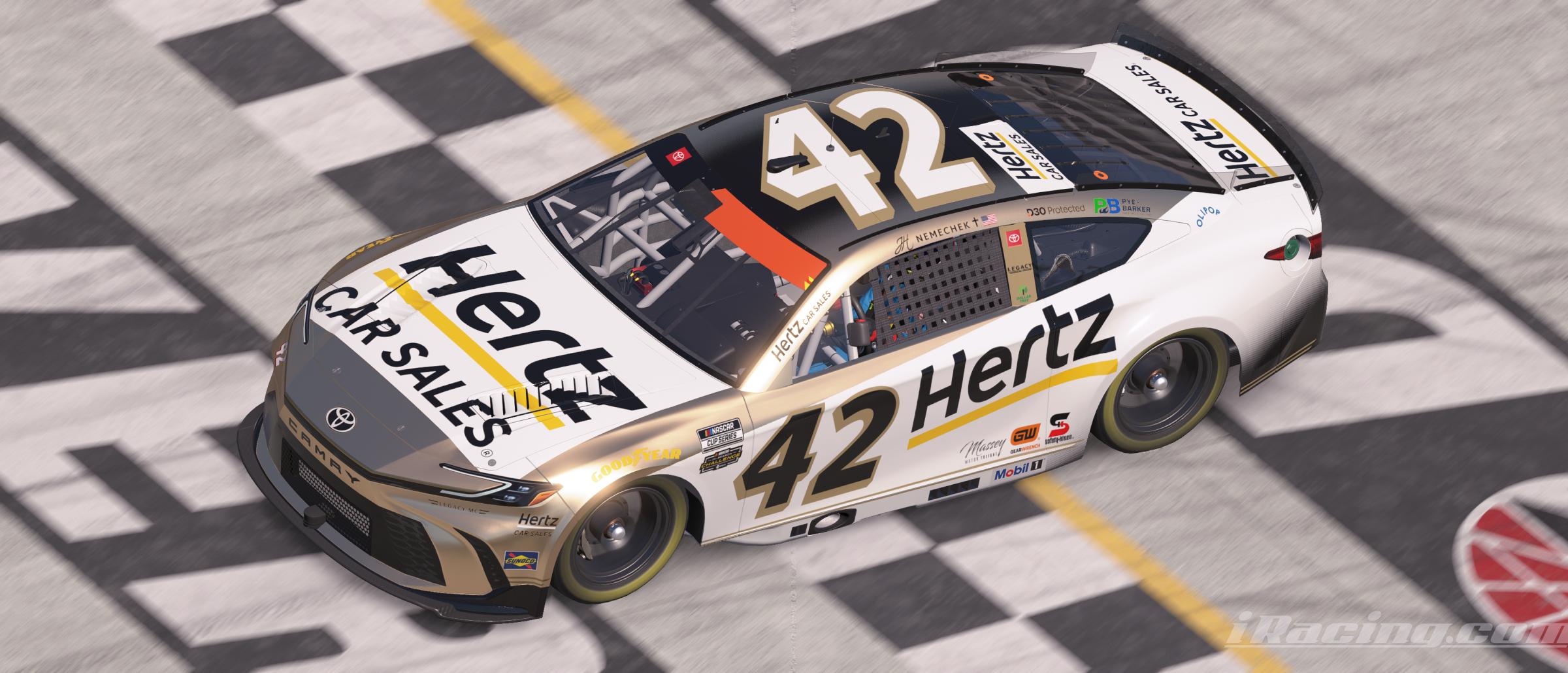 Preview of John Hunter Nemechek Legacy Motor Club Hertz Car Sales by Mick J.