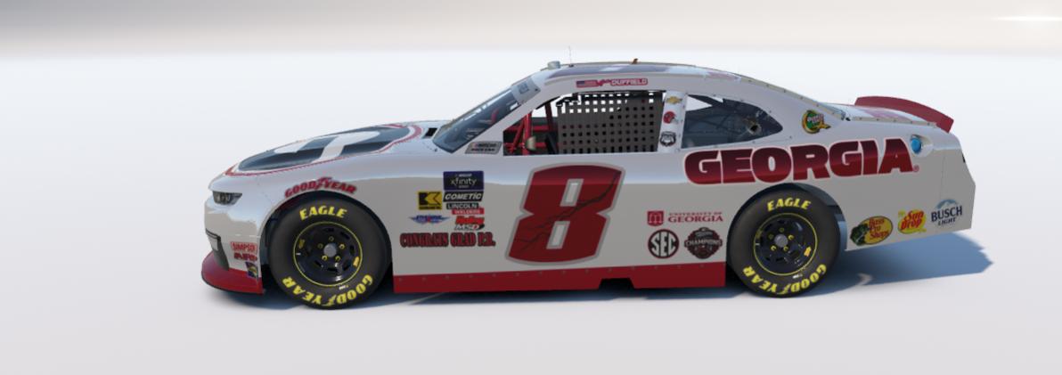 Preview of Xfinity Car UGA White by Andrew Duffield2