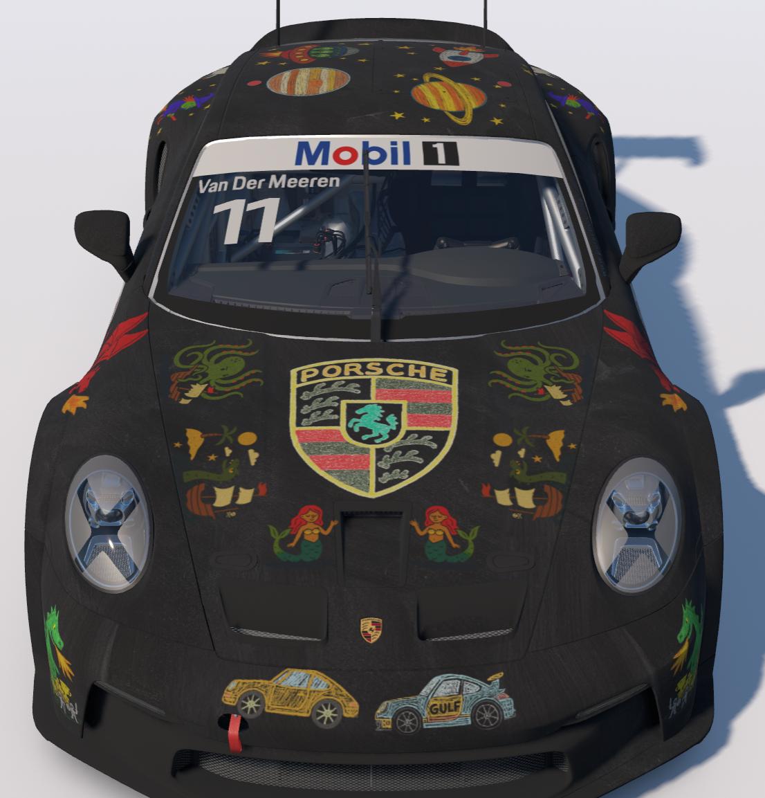 Preview of Porsche 992 Cup - Blackboard & Chalk by Dennis Van Der Meeren