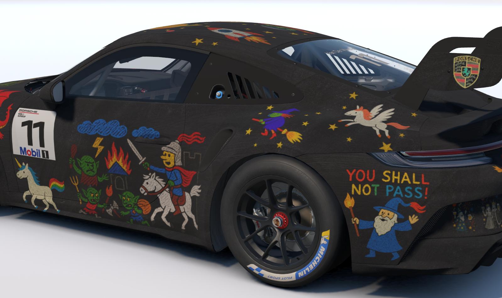 Preview of Porsche 992 Cup - Blackboard & Chalk by Dennis Van Der Meeren