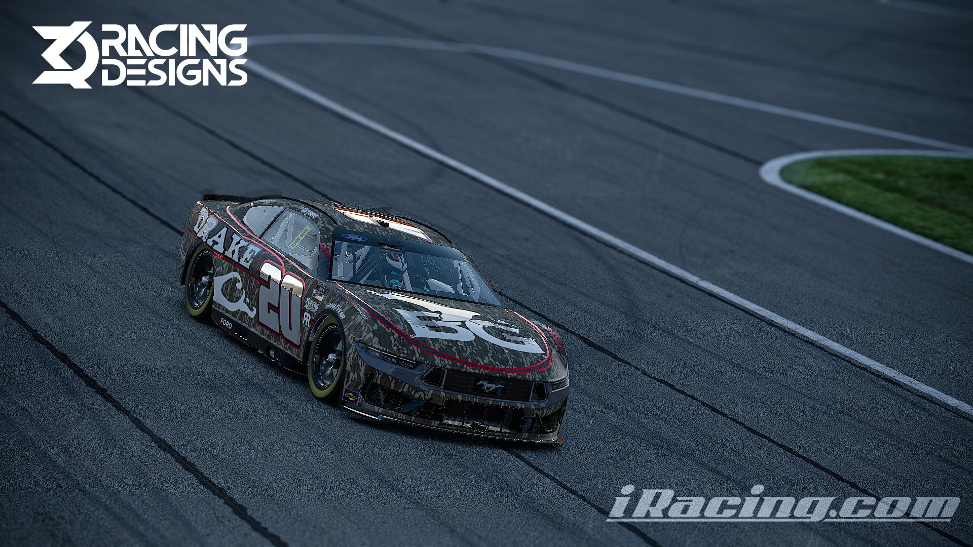 Preview of Robert Guthrie #20 Drake NextGen Ford Mustang - Chrome Number Edition by Johnathan Smith3