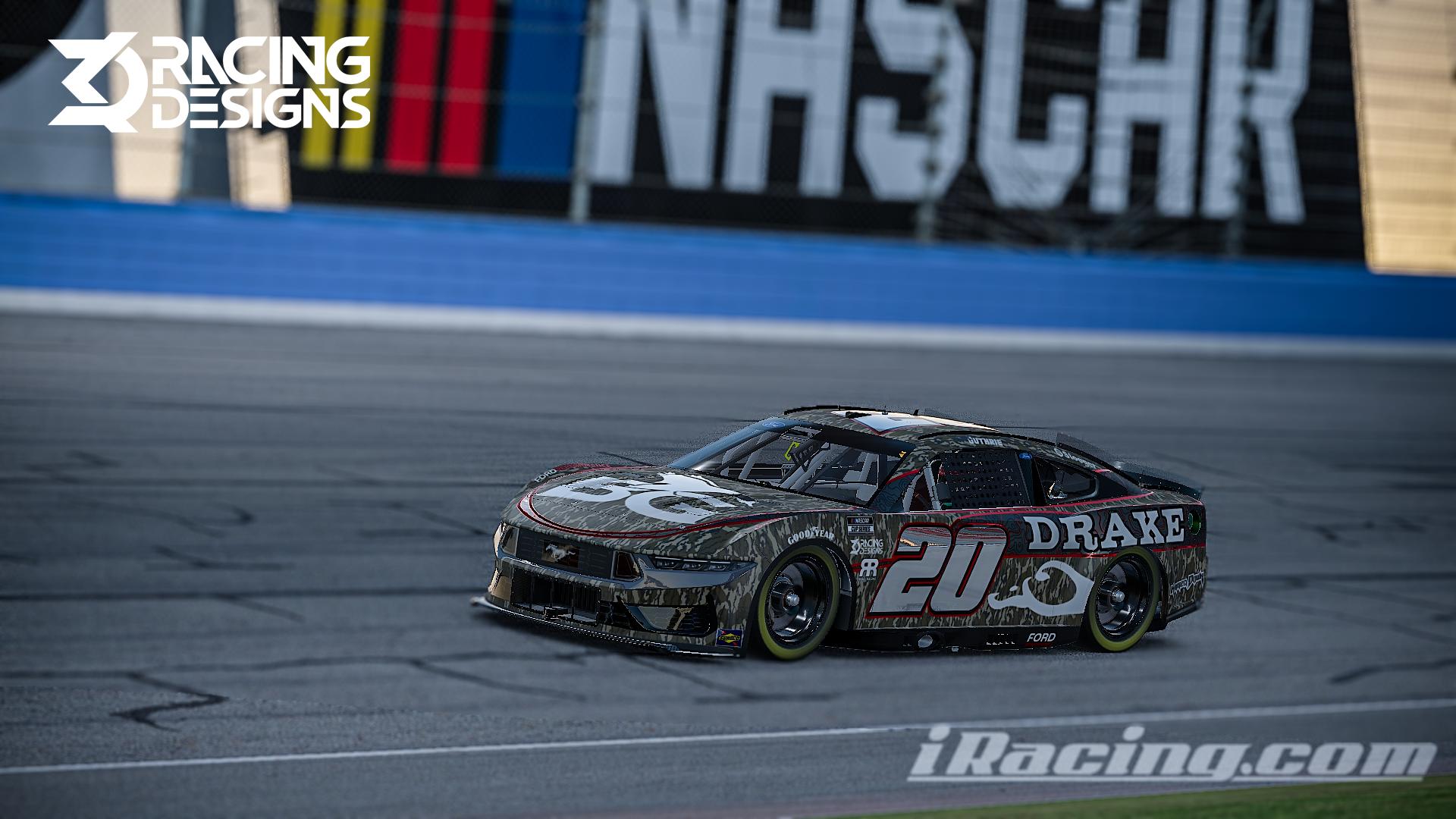 Preview of Robert Guthrie #20 Drake NextGen Ford Mustang - Chrome Number Edition by Johnathan Smith3