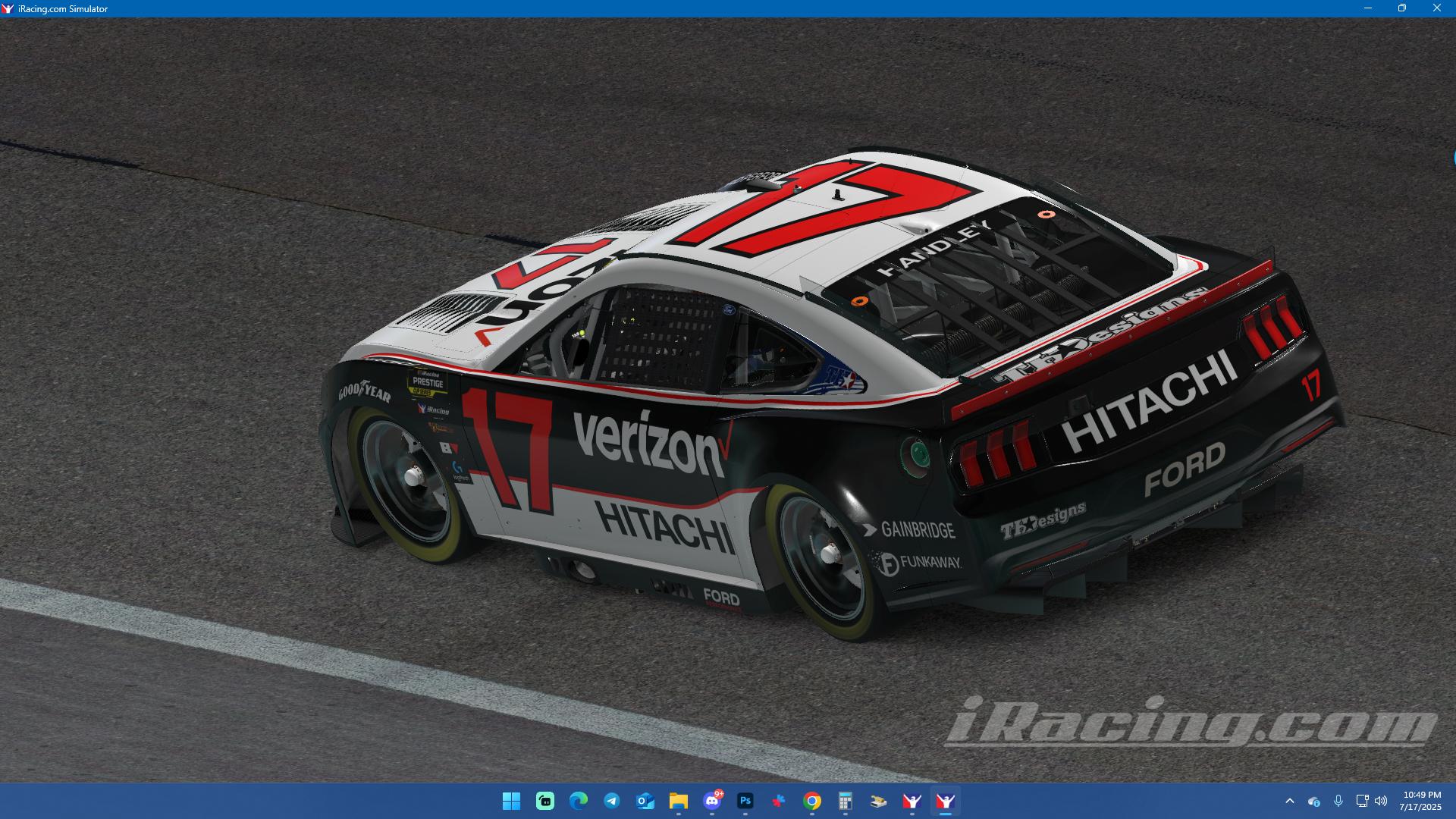 Preview of #17 - Rhyder Morgan - Hitachi / Verizon Throwback Helio Castroneves - Prestige Cup Series 2025  by Teejay Handley