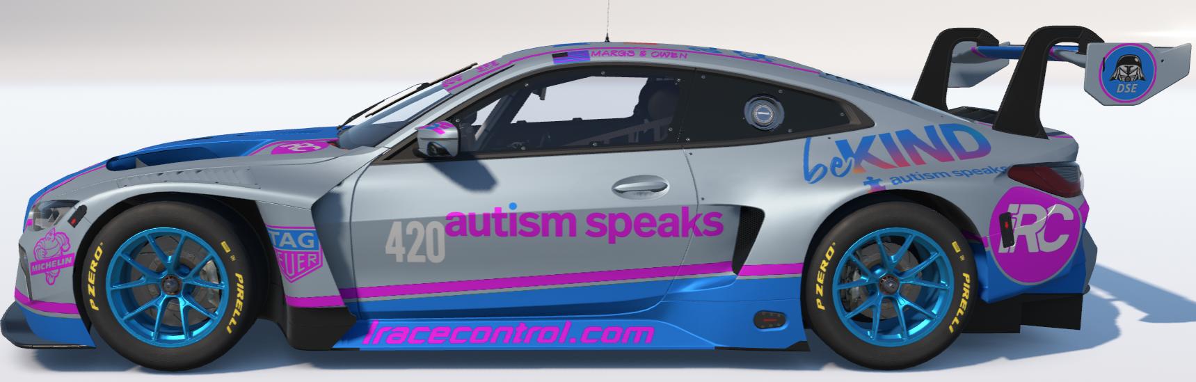 Preview of Autism Speaks BMW M4 GT3 by Todd Schwarz