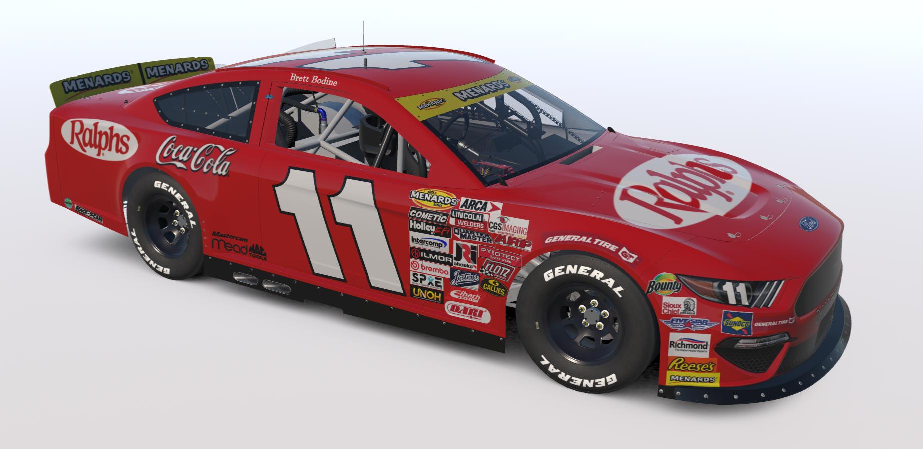Preview of Brett Bodine 2000 Ralphs Arca Mustang w/numbers by Josh Bearden