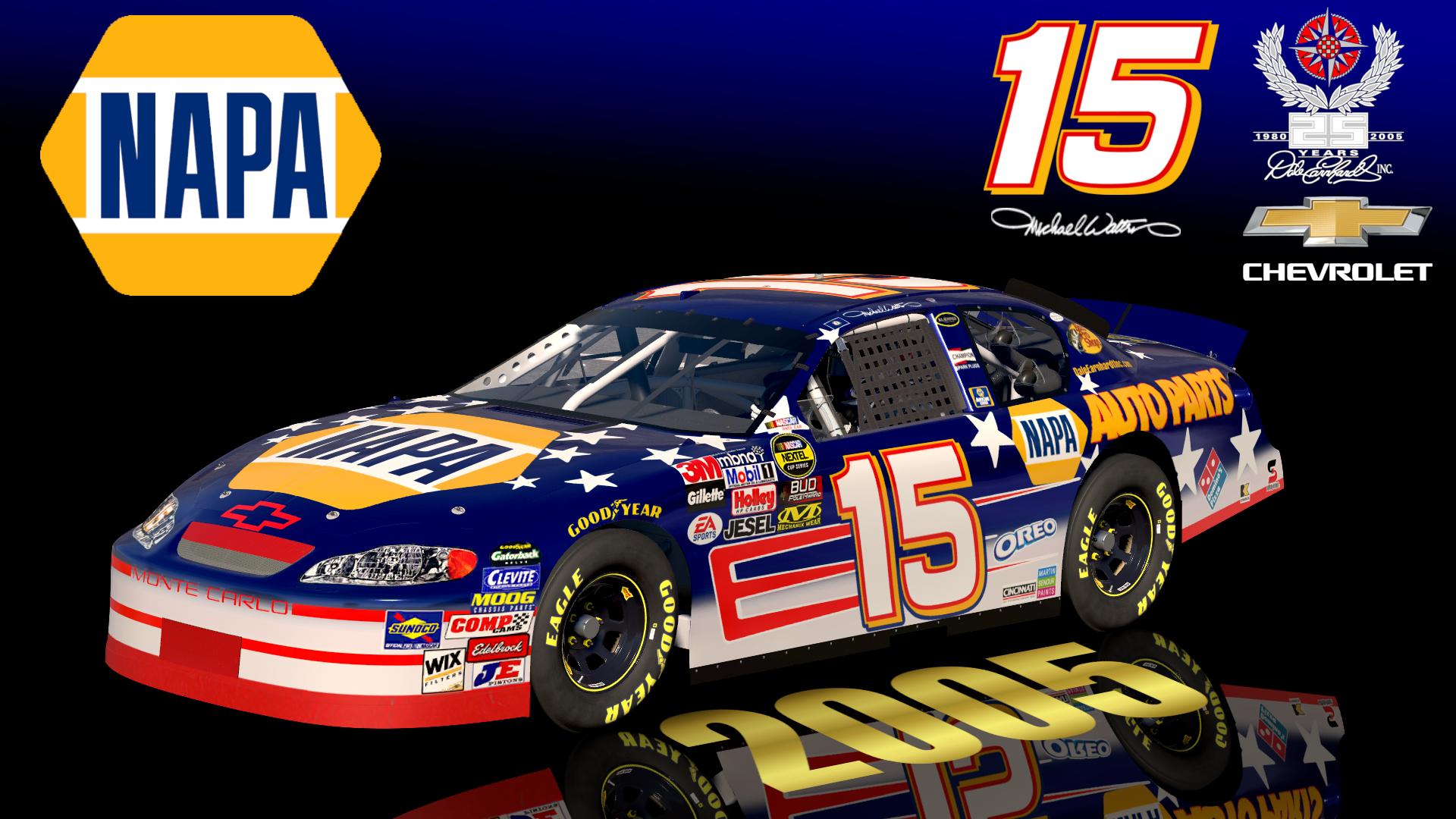 Preview of (SS) 2005 #15 Michael Waltrip NAPA Stars & Stripes Chevrolet Monte Carlo by Christian Budd