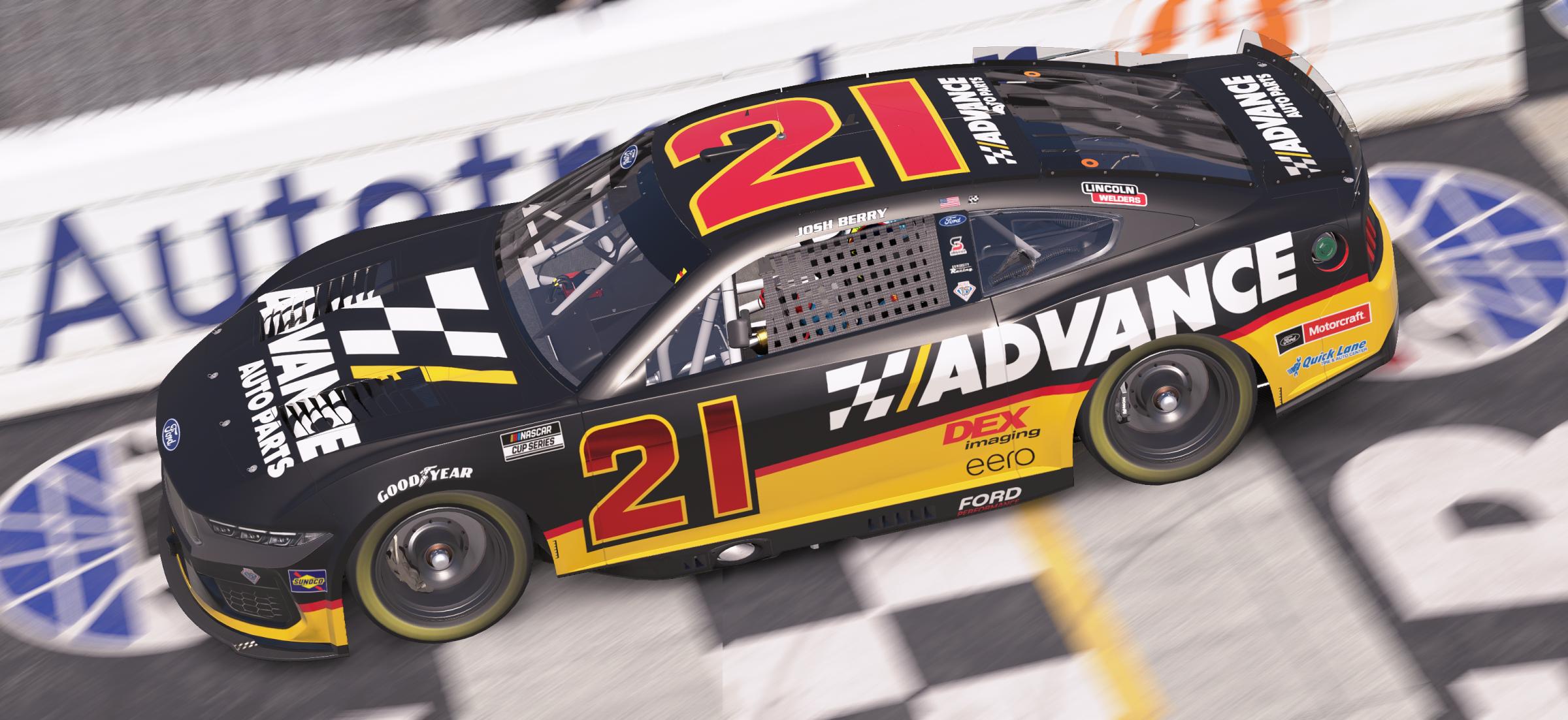 Preview of Josh Berry Wood Brothers Racing Advance Auto Parts by Mick J.