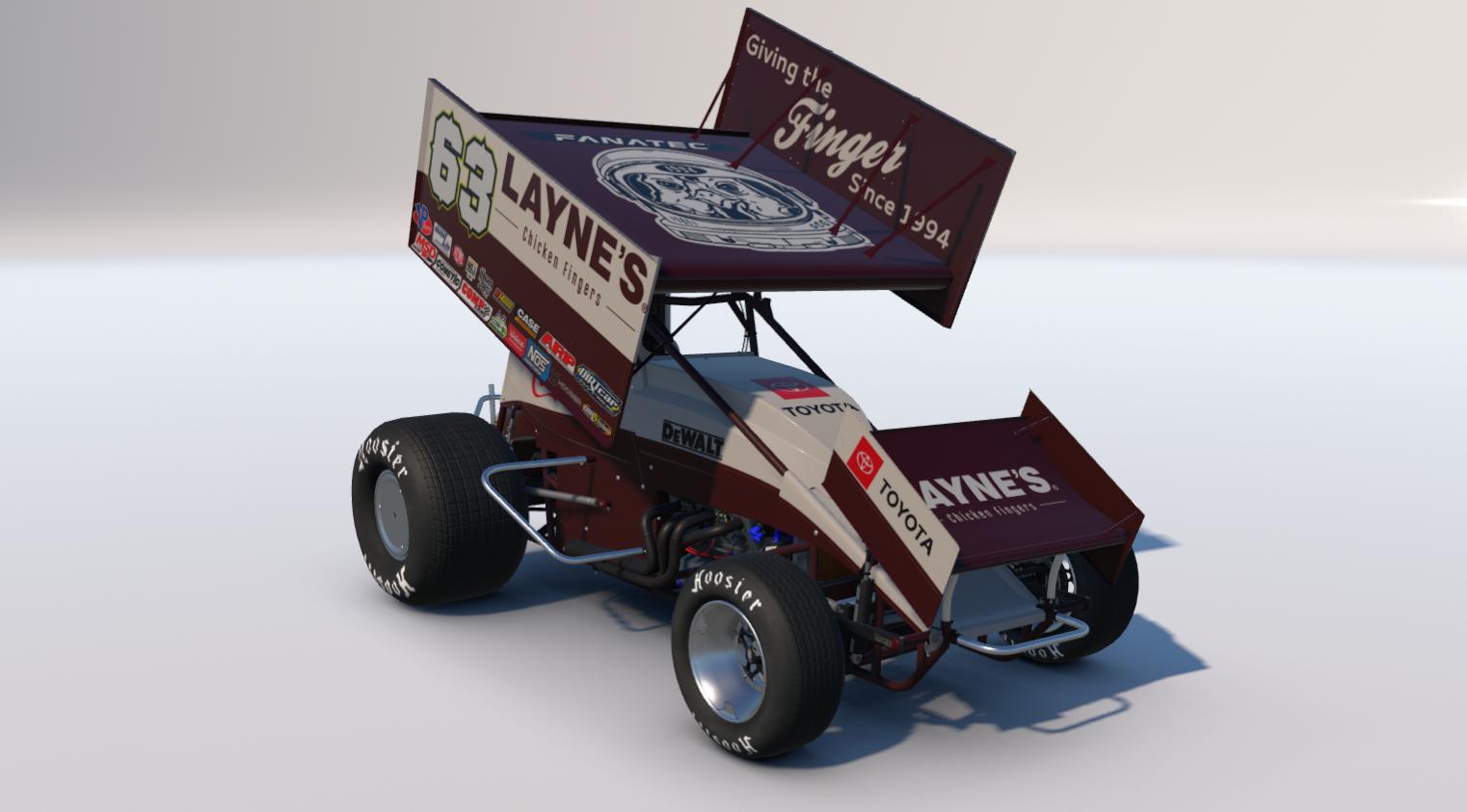Preview of Laynes Chicken Fingers Winged Sprint Car by Tyler Marifke
