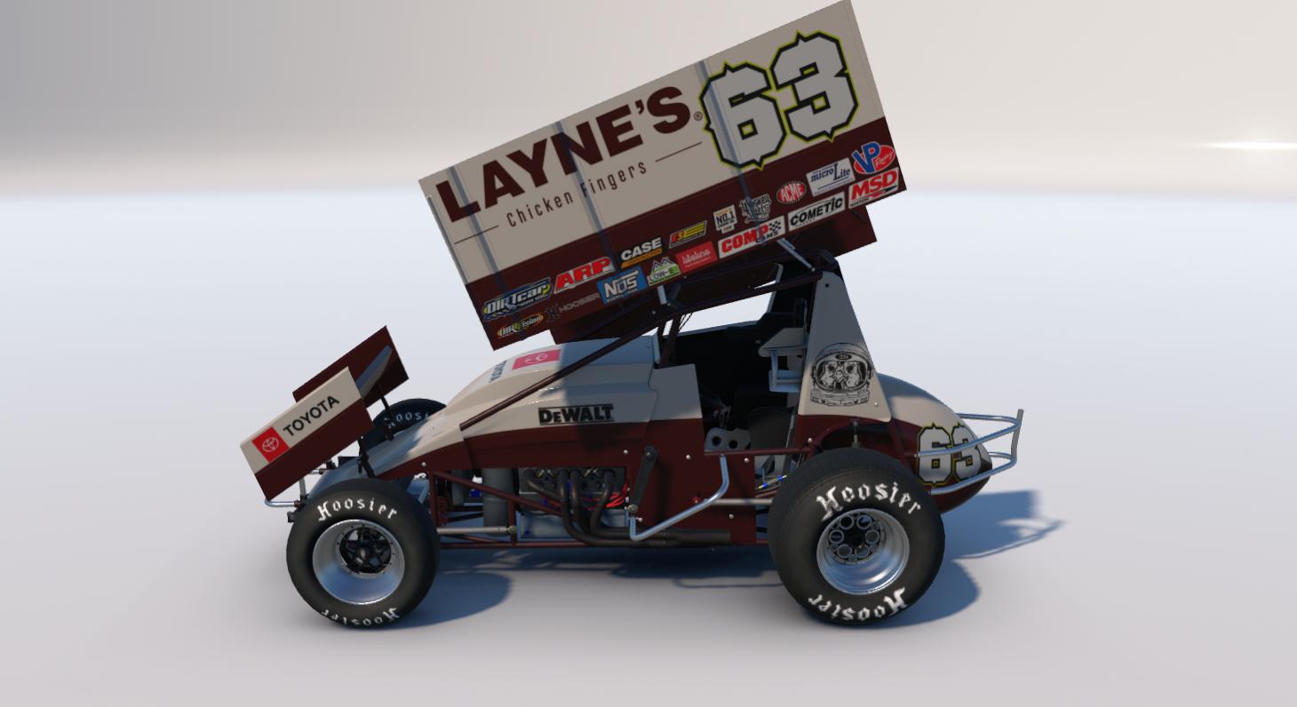 Preview of Laynes Chicken Fingers Winged Sprint Car by Tyler Marifke