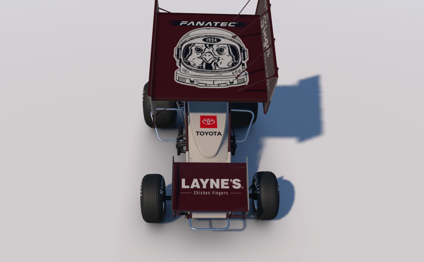 Preview of Laynes Chicken Fingers Winged Sprint Car by Tyler Marifke