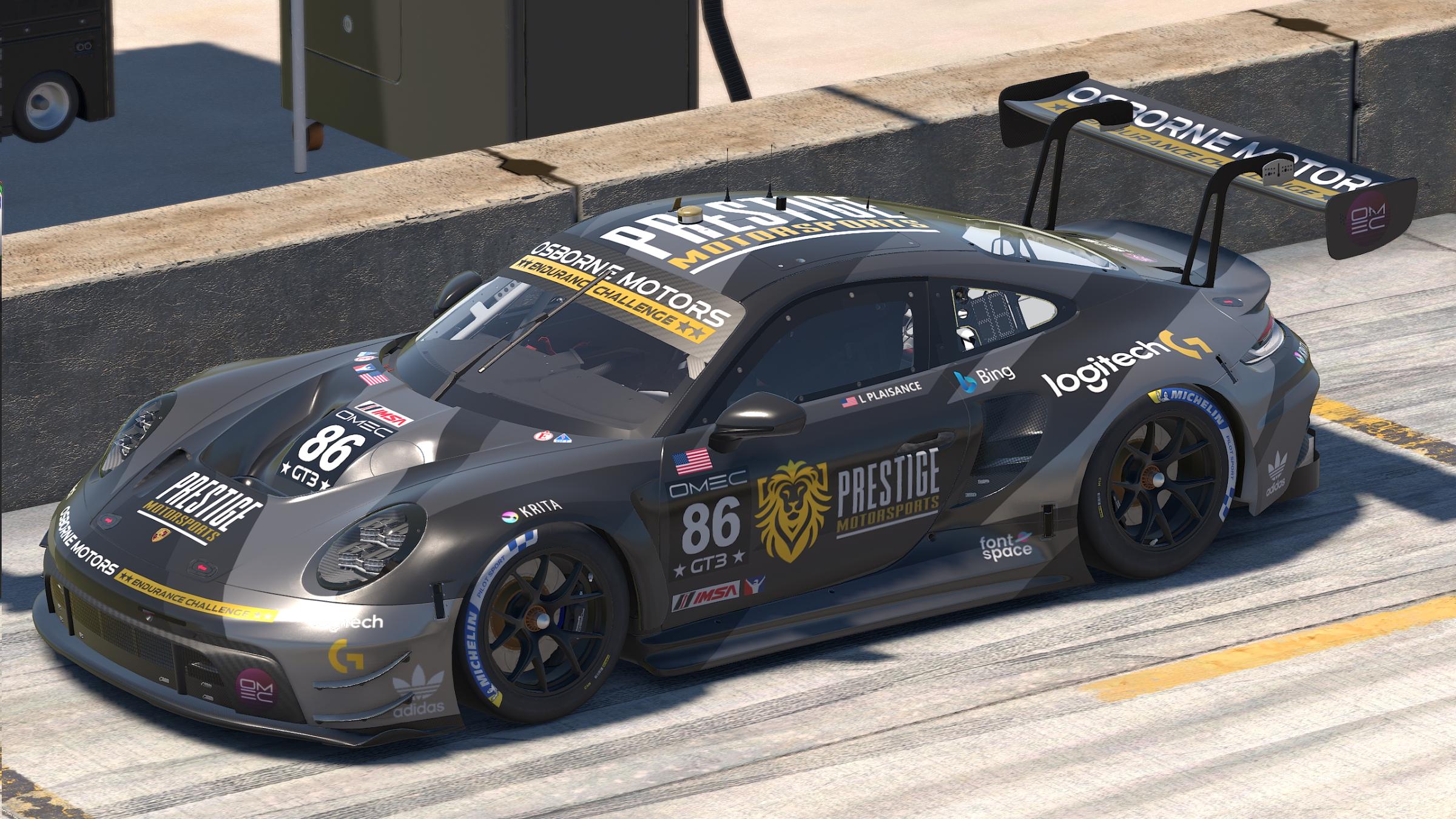 Preview of Prestige Motorsports Porsche 992 GT3 "Caliber" v1.0 by Patrick Cantrell