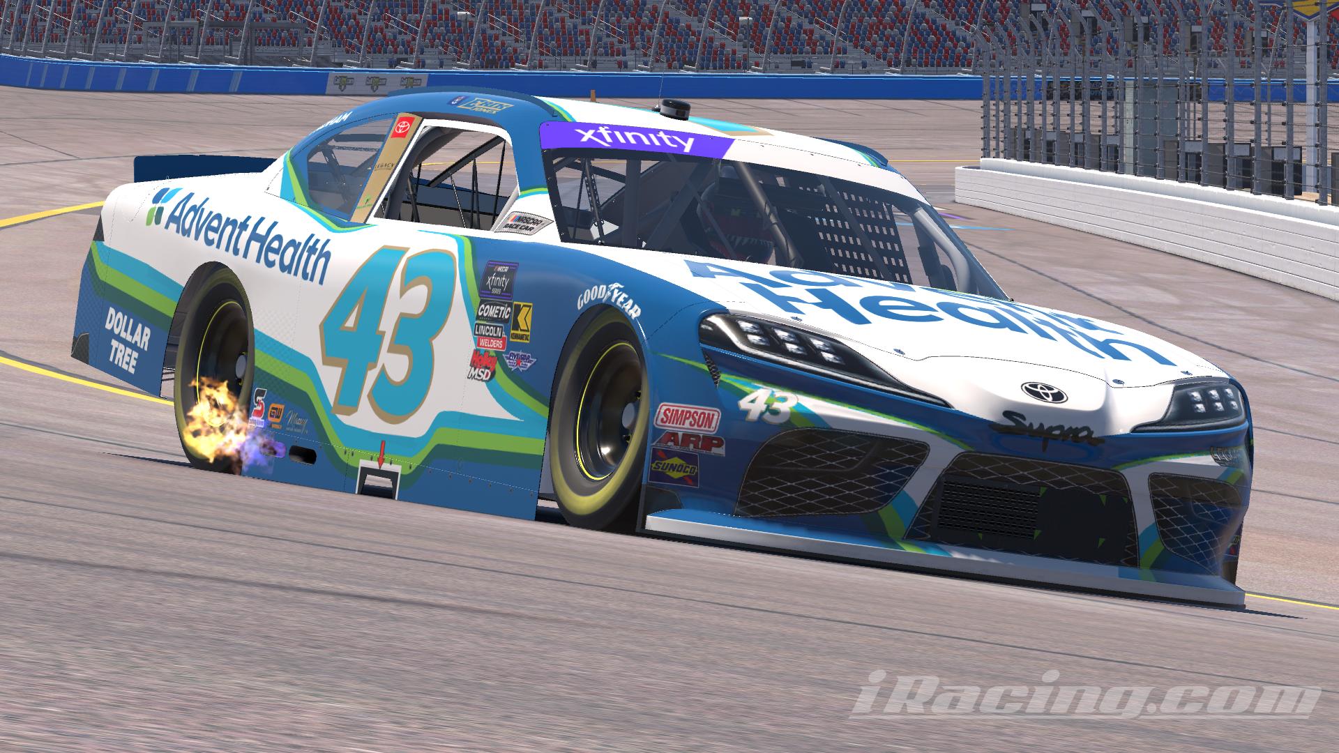 Preview of Erik Jones 2025 Advent Health (custom #) by Riley Rosenbrook