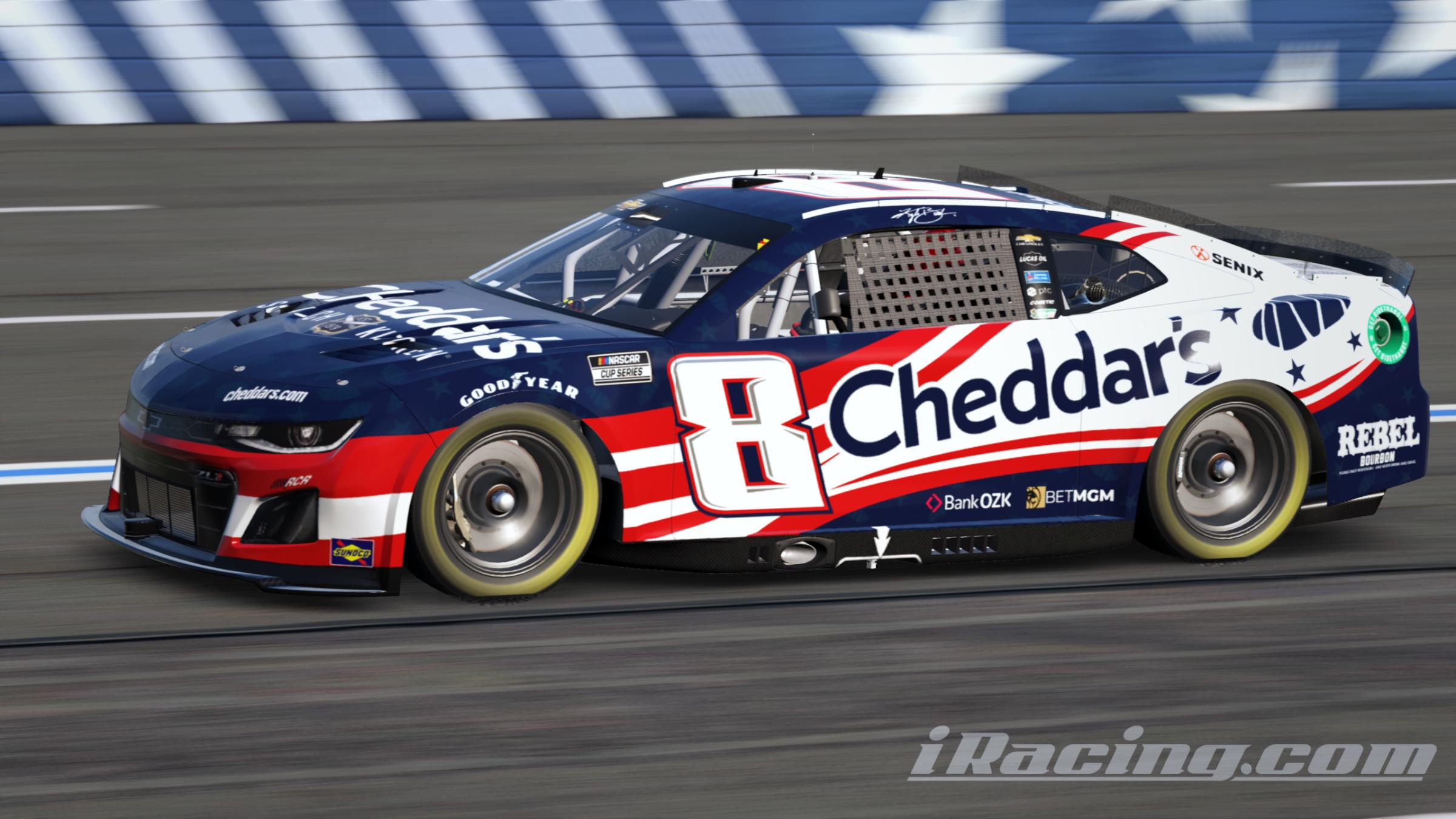 Preview of Kyle Busch 2025 Cheddars Patriotic (Sim #) by Gary P.