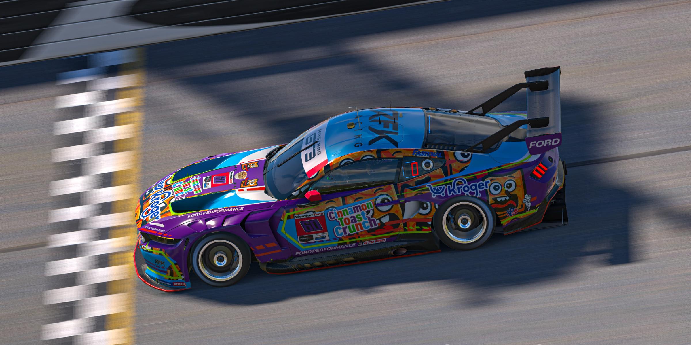 Preview of RFK Racing Cinnamon Toast Crunch Imsa Concept #60 by Brandon Rissmiller