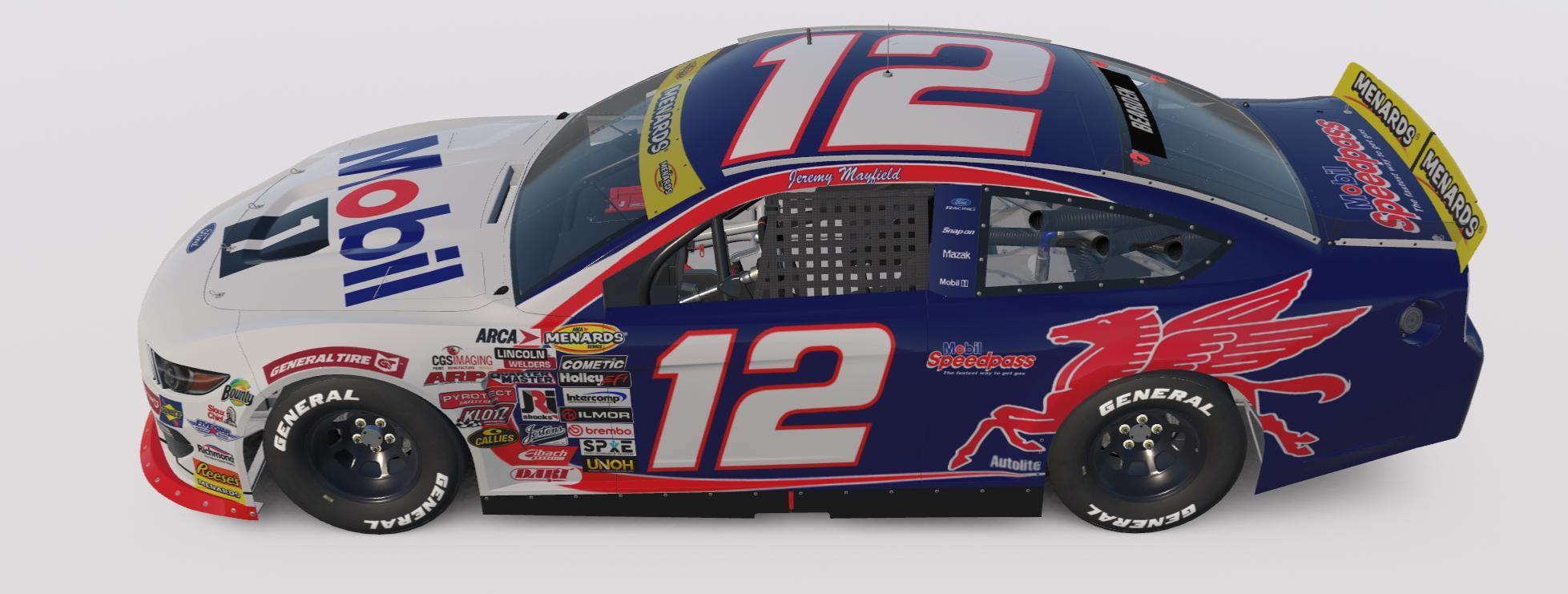 Preview of Jeremy Mayfield 2000 Mobil 1 Arca Mustang W/Numbers Updated Textures by Josh Bearden