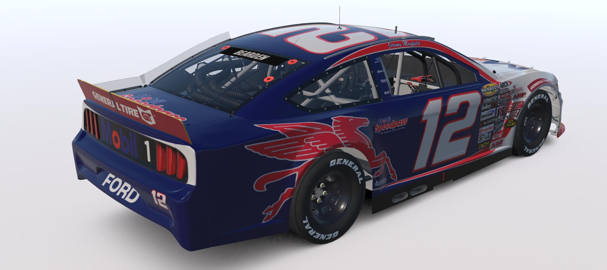 Preview of Jeremy Mayfield 2000 Mobil 1 Arca Mustang W/Numbers Updated Textures by Josh Bearden