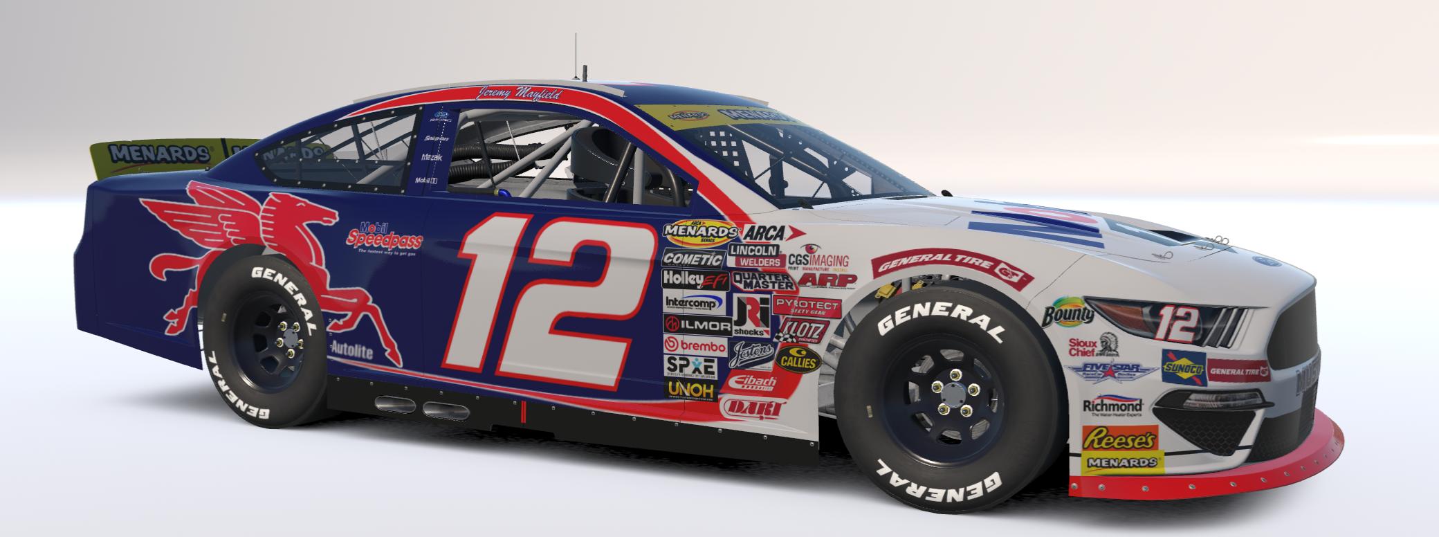 Preview of Jeremy Mayfield 2000 Mobil 1 Arca Mustang W/Numbers Updated Textures by Josh Bearden