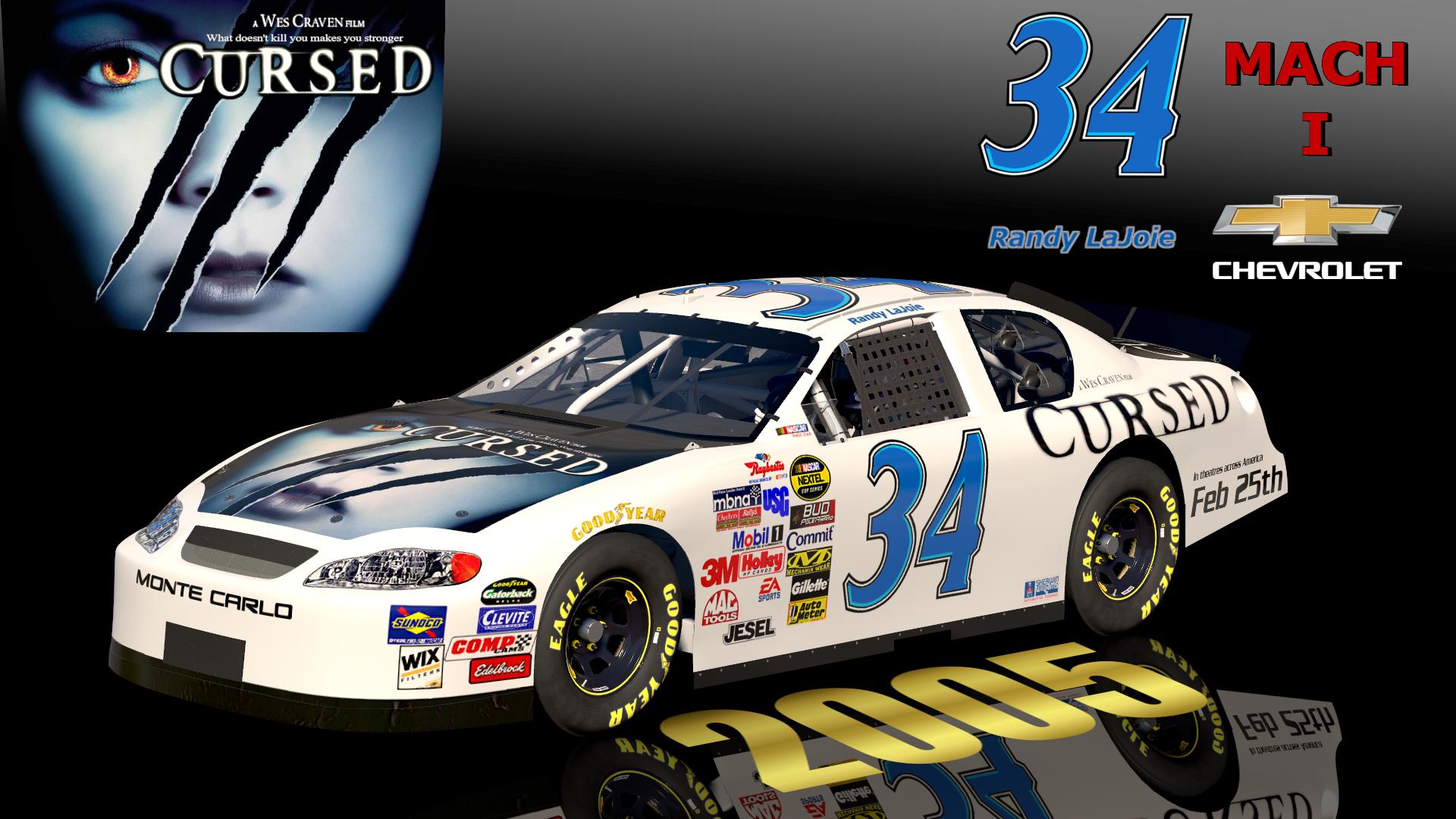 Preview of (SS) 2005 #34 Randy Lajoie Cursed Chevrolet Monte Carlo Sim Stamped Number by Christian Budd