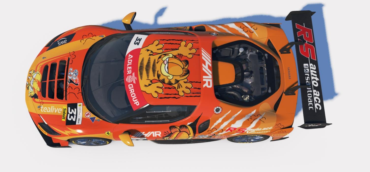 Preview of Ferrari 296 Challenge Garfield by Don Craig