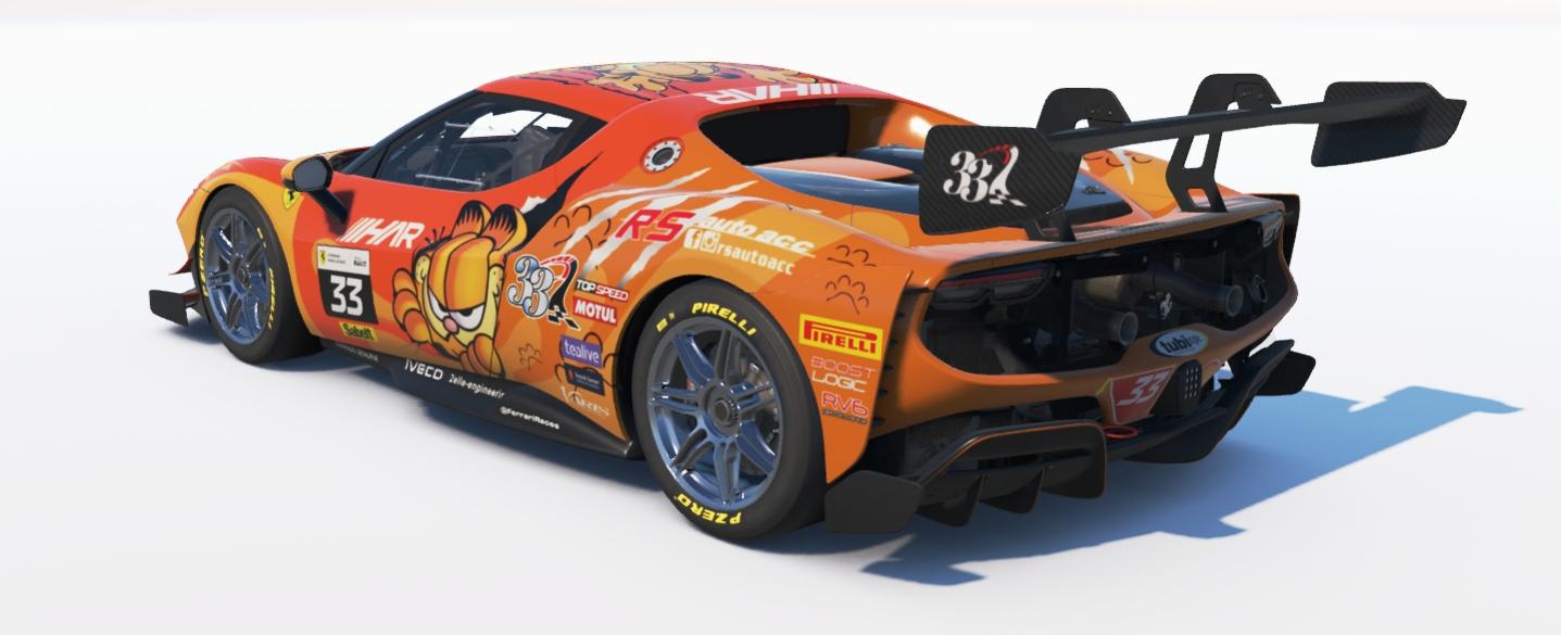 Preview of Ferrari 296 Challenge Garfield by Don Craig