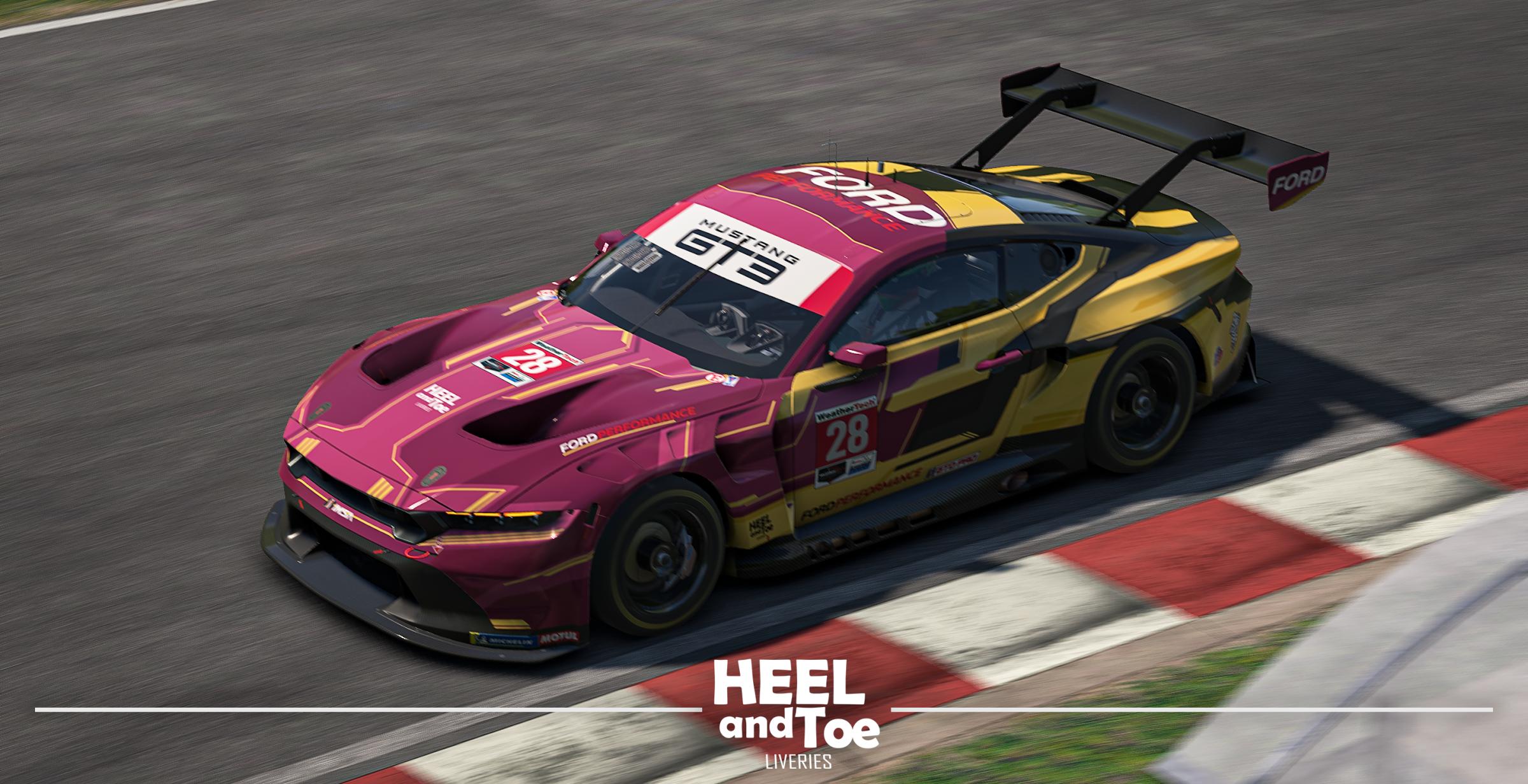Preview of Rhubarb & Custard Ford Mustang GT3 by Jai L.