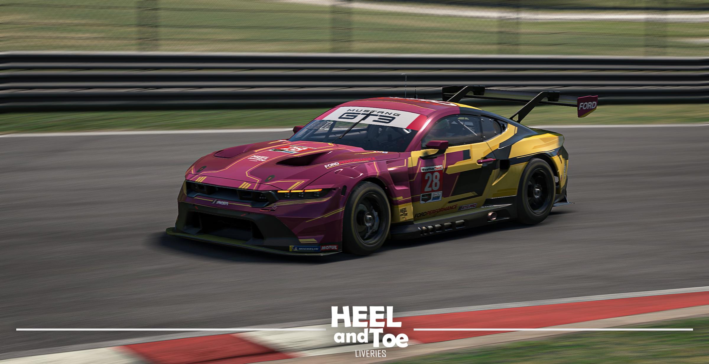 Preview of Rhubarb & Custard Ford Mustang GT3 by Jai L.