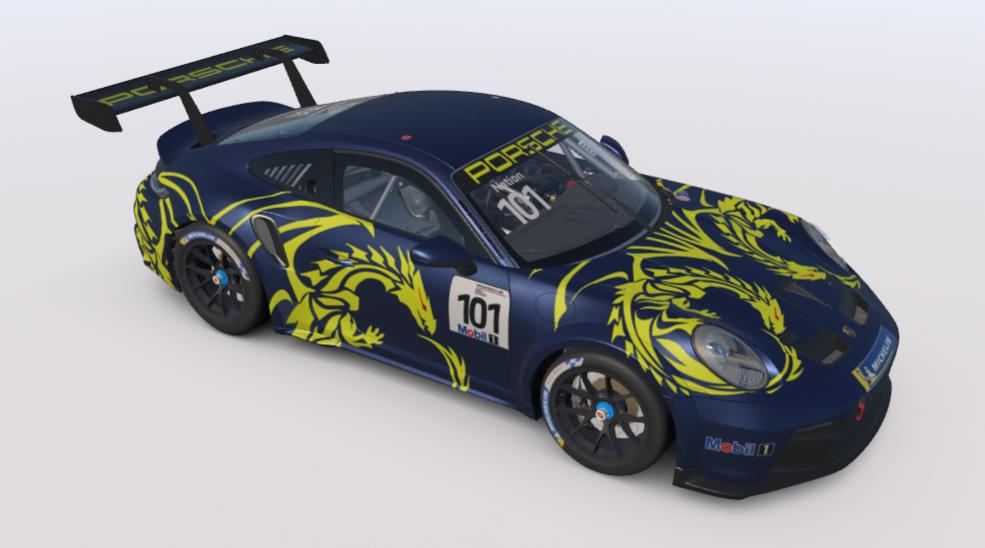 Preview of Porsche 911 GT3 Cup (992) Yellow Dragon by Scott N.