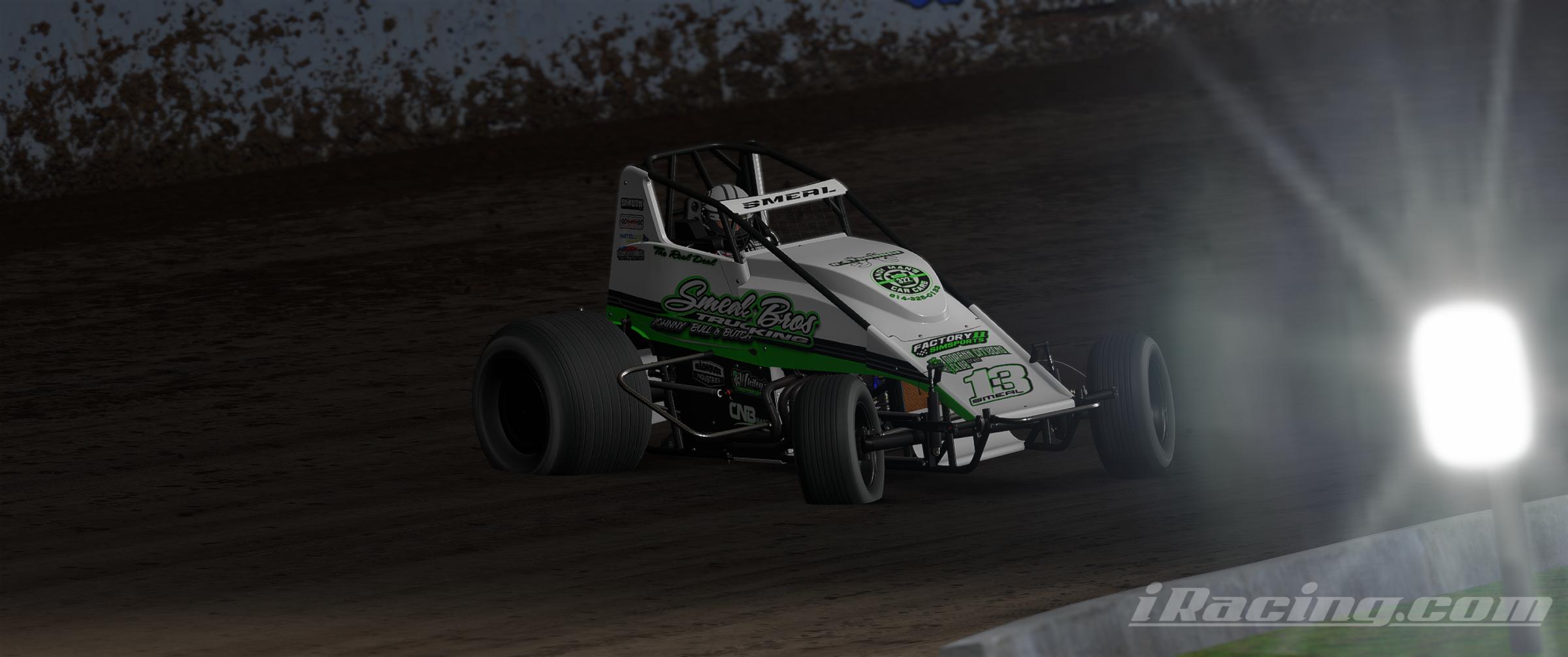 Preview of Jon "The Real Deal" Smeal #13 Smeal Bros Trucking Factory 11 Wingless Sprint by Jon Gutekunst