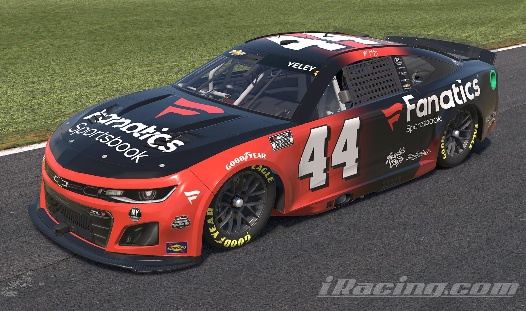 Preview of 2025 44 JJ Yeley Fanatics Sportsbook Chevy by Michael DiPasquale
