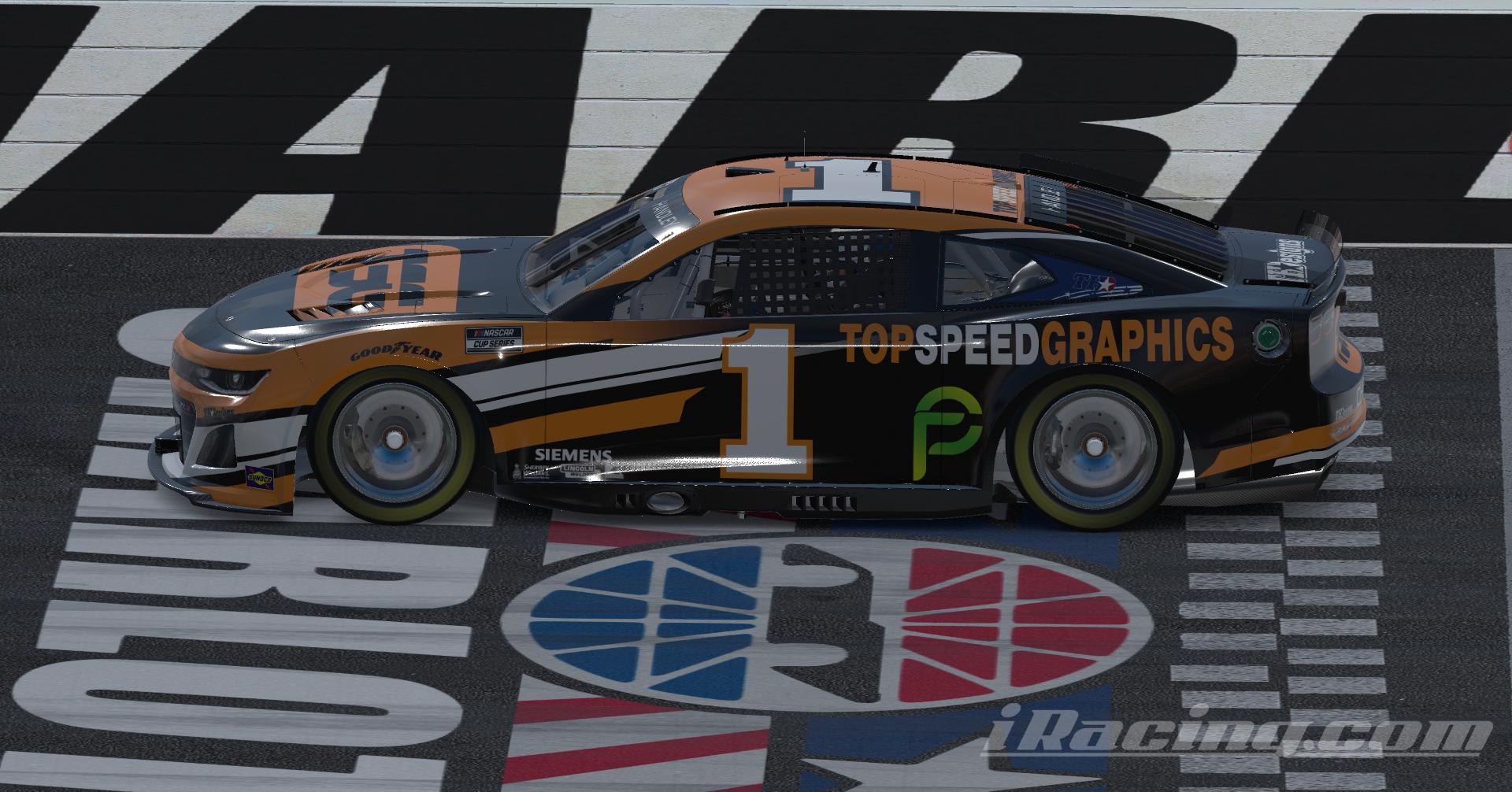 Preview of #1 - Wyatt Youngblood - Top Speed Graphics / Kurt Busch Throwback - 2025 Prestige Next Gen Cup Series by Teejay Handley