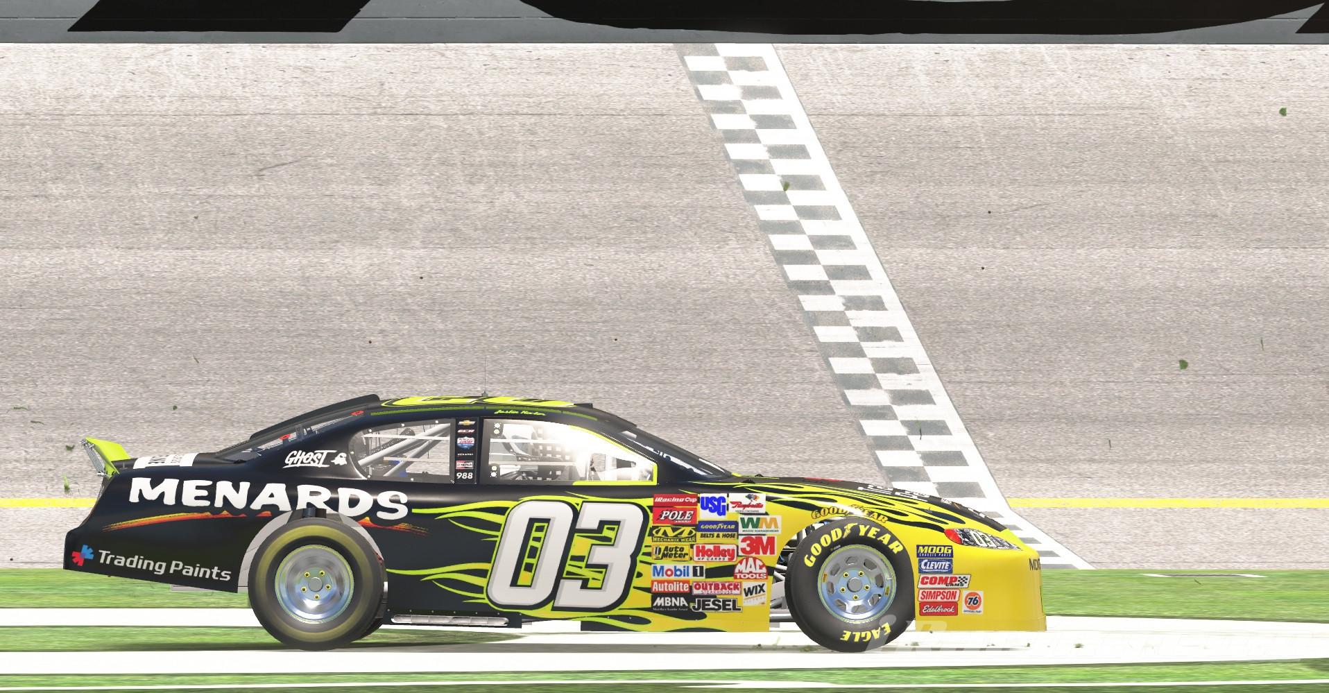 Preview of Trading Paints / Menards Chevrolet Monte Carlo by Justin Rector